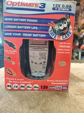 Tecmate Optimate 3, 7-Step 12V 0.8A Sealed Battery Saving Charger &amp