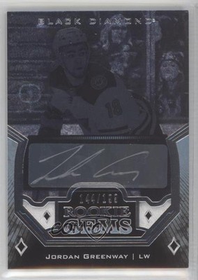 2018 Upper Deck Black Diamond Rookie Gems Pure 144/199 Jordan Greenway Auto av1