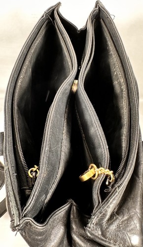 Perlina New York Black Double Handle Large Tote Bag - Picture 24 of 24