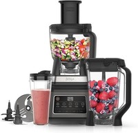 Ninja 3-in-1 Food Processor & Blender BN800UK | 1.8L Bowl 2.1L Jug 700ml Cup