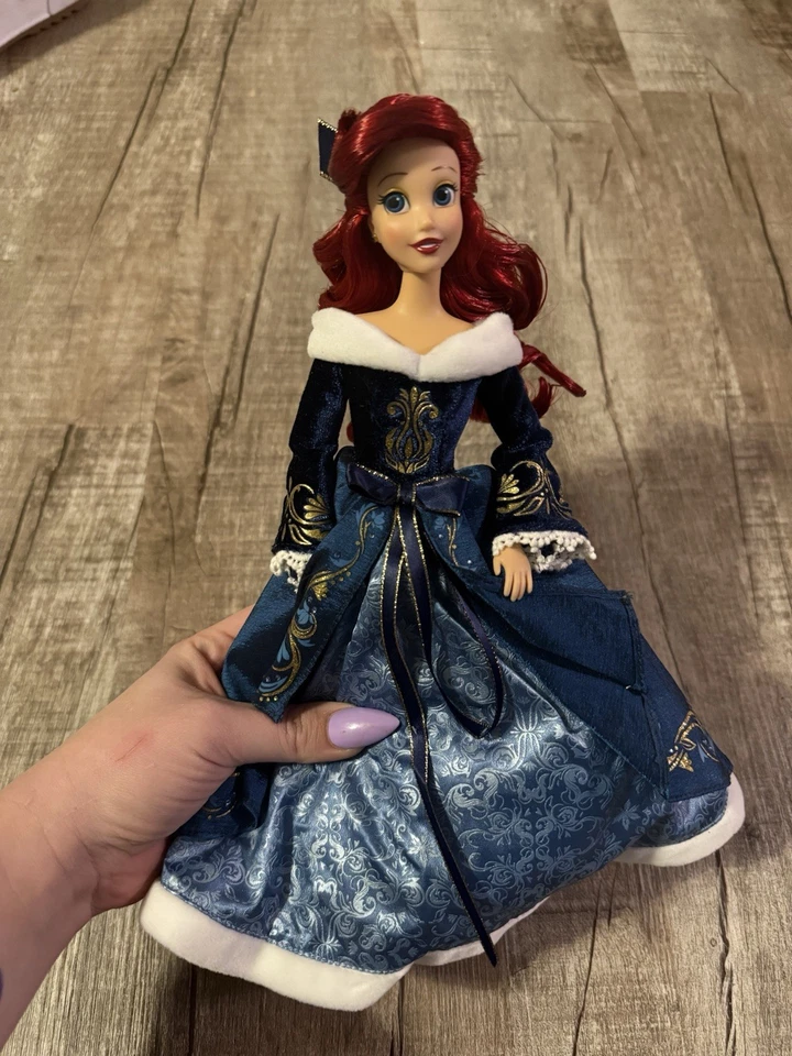 Disney Store 2020 Holiday Ariel Special Edition Little Mermaid Doll Christmas - Image 3 of 4