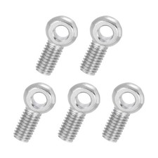 5 Pcs M8x25mm Full Thread Shoulder Swing Lifting Eye Bolt