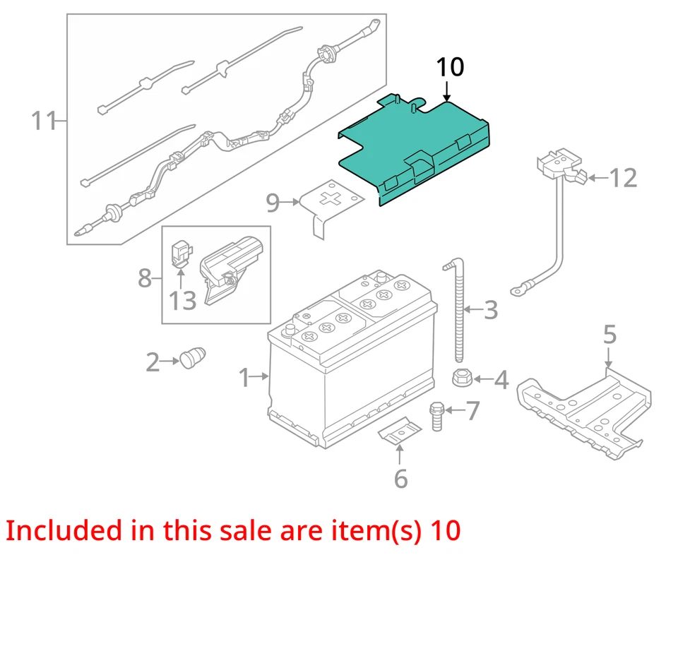 Cubierta de batería Audi A4 2009-2012 8K0915429G Foto 3 de 4