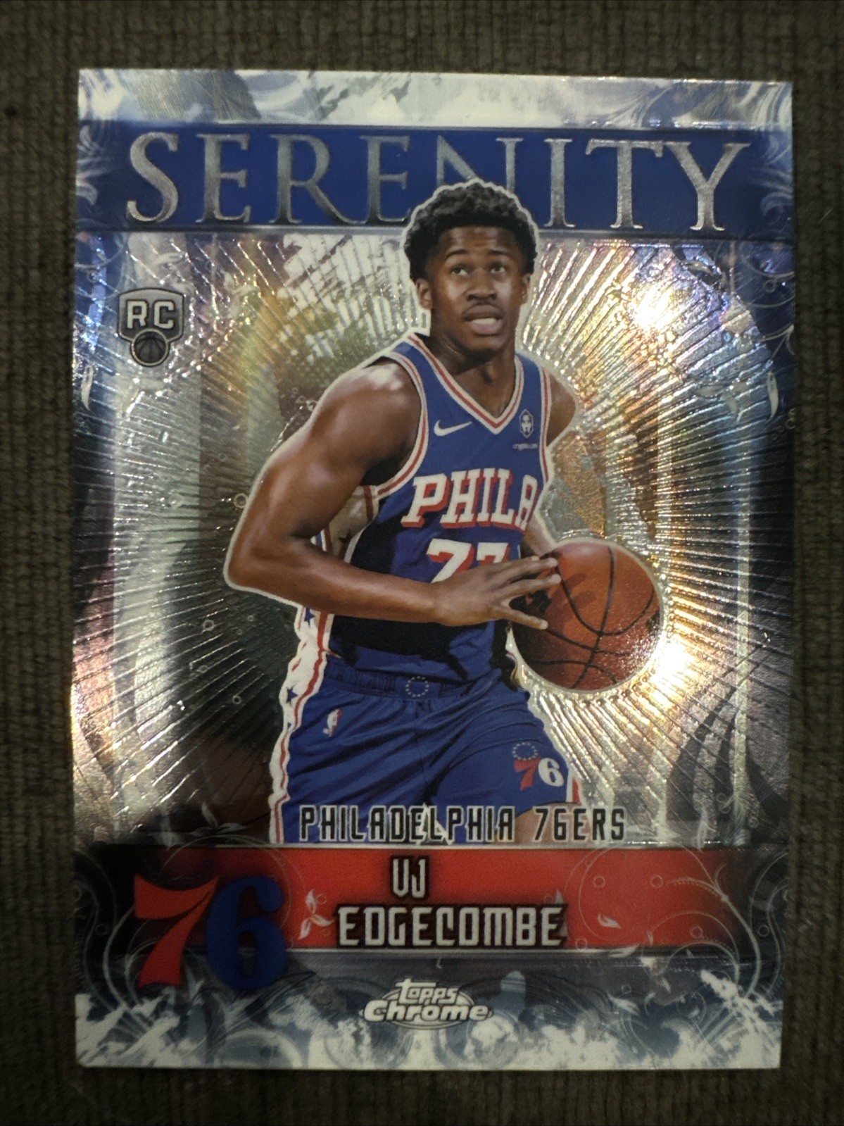 2025-26 Topps Chrome Basketball 'Serenity- VJ Edgecombe RC #SY-13 76ers