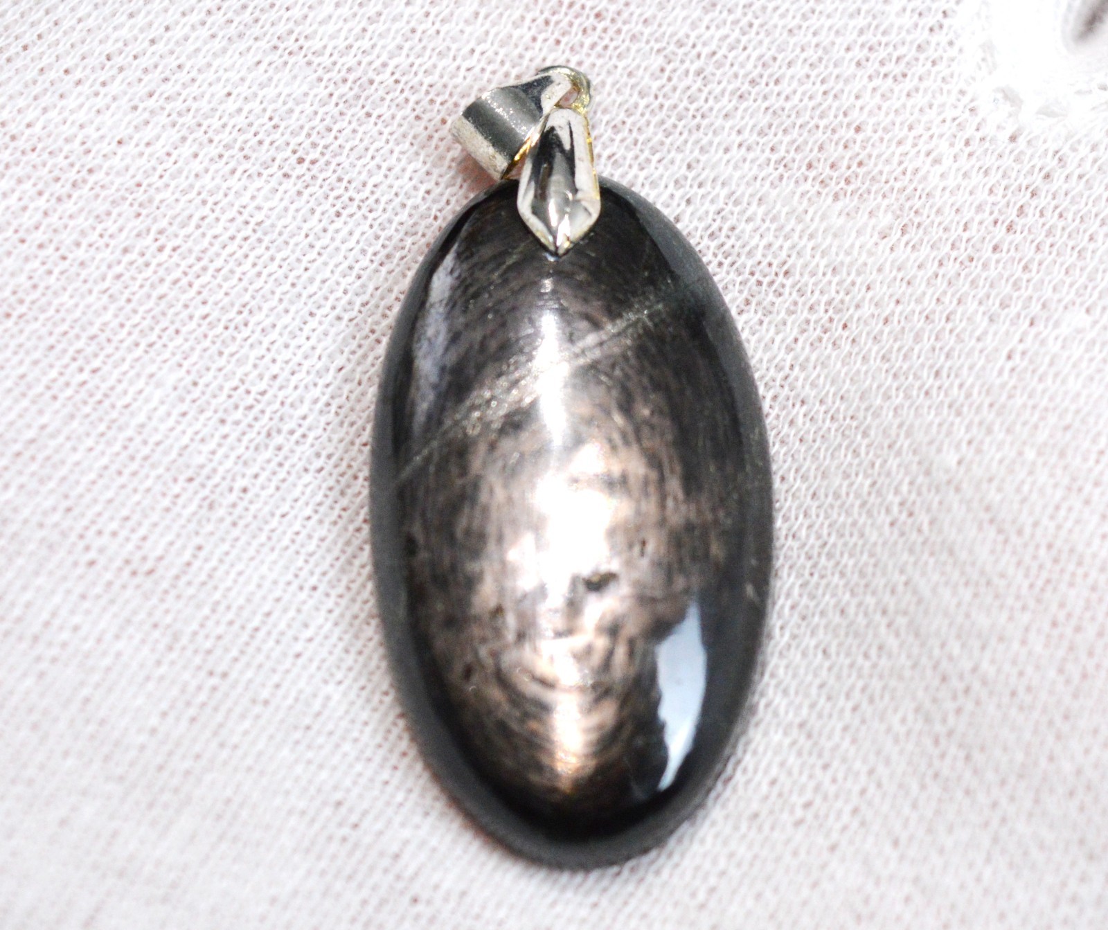Hypersthène 62 carats pendentif cabochon en pierre naturelle du Canada pour homme et femme FZ66