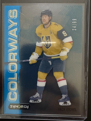 2024-25 Synergy Jack Eichel Blue Neon Colorways /99 #L-9 Vegas Golden Knights