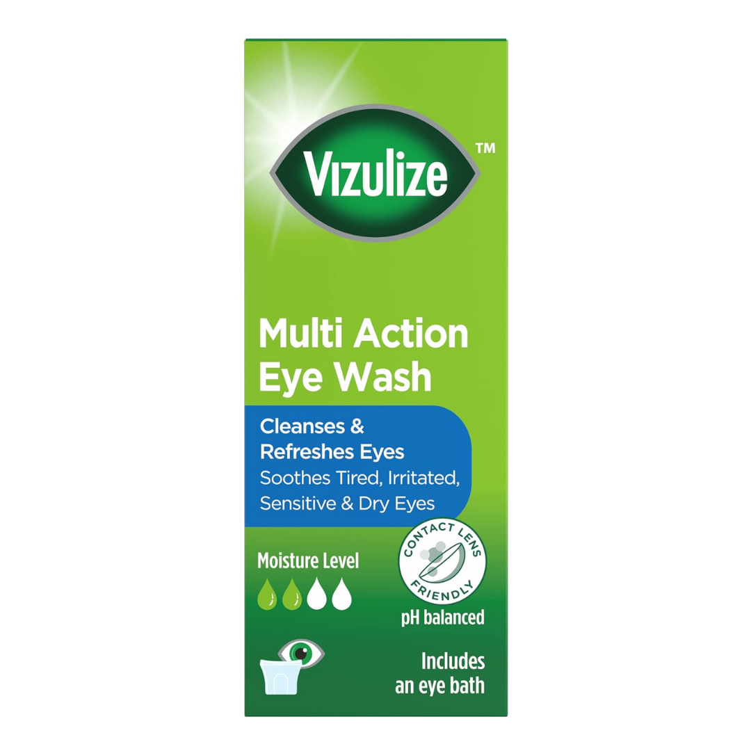 Vizulize Eye Wash 300ml x3 Soothing Relief Dry Eye Treatment Care - Image 4