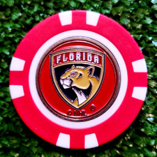 NHL Florida Panthers Golf Ball Marker Magnetic Poker Chip New
