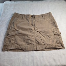 Lands' End Khaki Tan Skort 100 Cotton Size Large