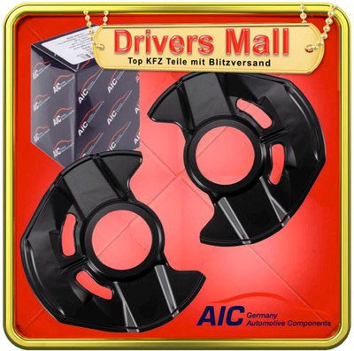 2x AIC Spritzblech Bremsscheibe Abdeckblech MERCEDES W169 W245 vorne 1693300820