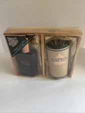 ASPEN Cologne Men Splash 2.0 fl.oz. + Talc 2 oz with free country wood organizer