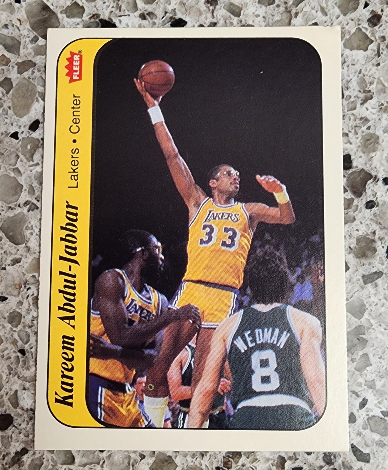 1986-87 Fleer - Kareem Abdul-Jabbar #1/11 - Sticker Card Lakers NBA HOF