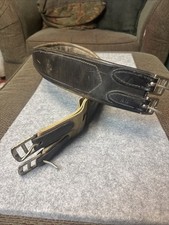 48'' BROWN LEATHER PADDED CONTOURED ENGLISH GIRTH