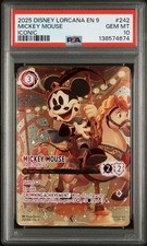 Disney Lorcana Mickey Mouse Brave Little Prince Iconic 242/204 Fabled PSA 10 GEM