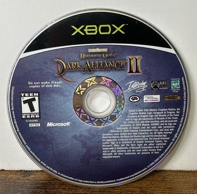 Baldur's Gate: Dark Alliance 2 (Microsoft Original Xbox 2004) Disc Only Tested