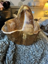 Hand Carved Root Wooden Basket