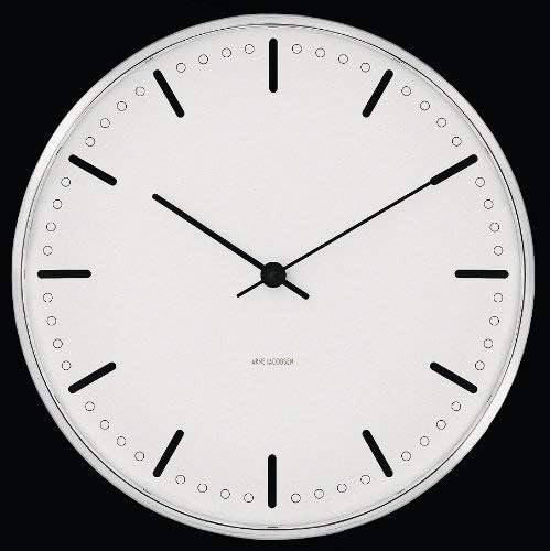 ARNE JACOBSEN Wall Clock CITYHALLWC City Hall 290mm BLACK×WHITE