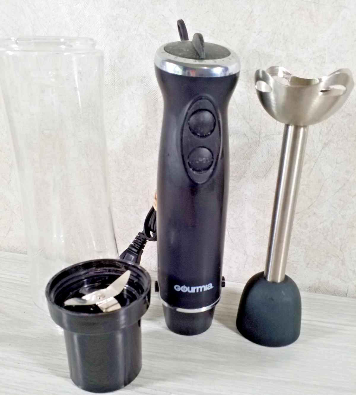 Gourmia Smoothie Stick Immersion Blender GBJ190 Food Processor Electric Corded