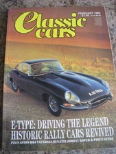 CLASSIC CARS FEB 1988 E-TYPE DRIVING THE LEGEND HISTORIC RALLY CARS ASTON DB4 VA