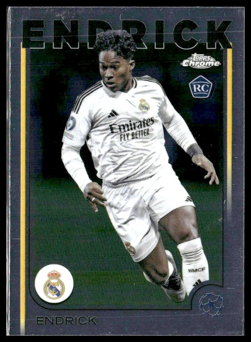 2024-25 Topps Chrome UEFA Club Competitions 100 Endrick Real Madrid CF