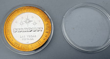 STARDUST CASINO LAS VEGAS NV $10 GAMING TOKEN .999 SILVER ENTER THE NIGHT UNC