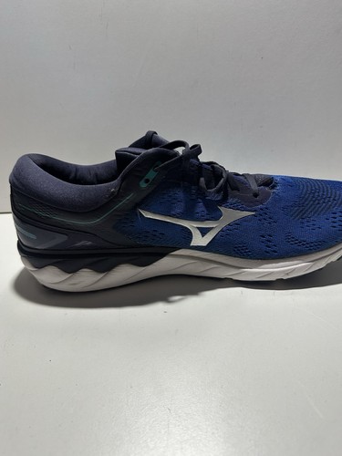 Mizuno Wave Skyrise Size UK 12 Running Shoes Blue Trainers - Picture 7 of 8