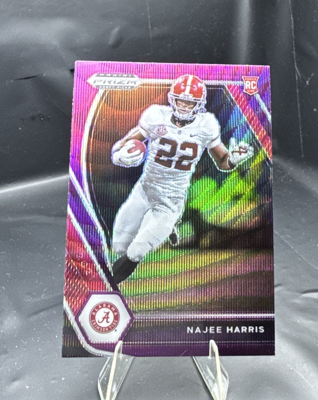 Najee Harris 2021 Panini Prizm Draft Picks Purple Wave #102 Alabama