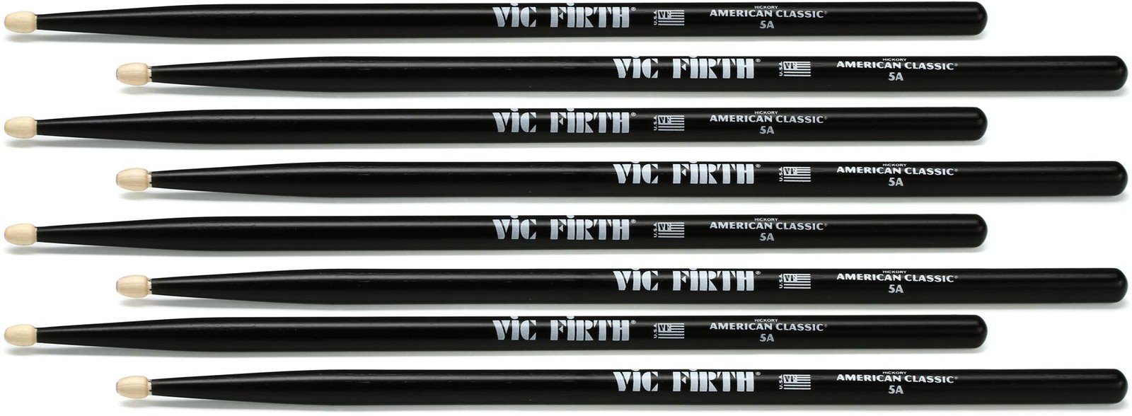 Барабанные палочки Vic Firth American Classic - 5A черные 4 пары 7390₽