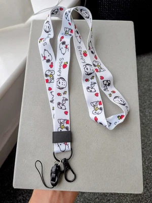 SPOONY ​Snoopy & Woodstock Peanuts Cute Neck Strap Lanyard - ID Badge Key Holder
