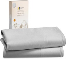 100 Cotton Pillow Cases Standard Size Set of 2, Soft  Cooling