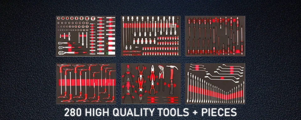 Inserts Tools Set In Foam Trays 6 Set of Tools for Tool Chests - Image 3 of 4