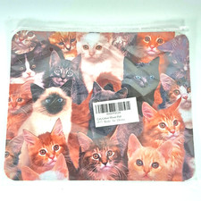 Cats Galore Mouse Pad Square Anti-Slip Rubber Base Cute Kittens Desk Mat NEW