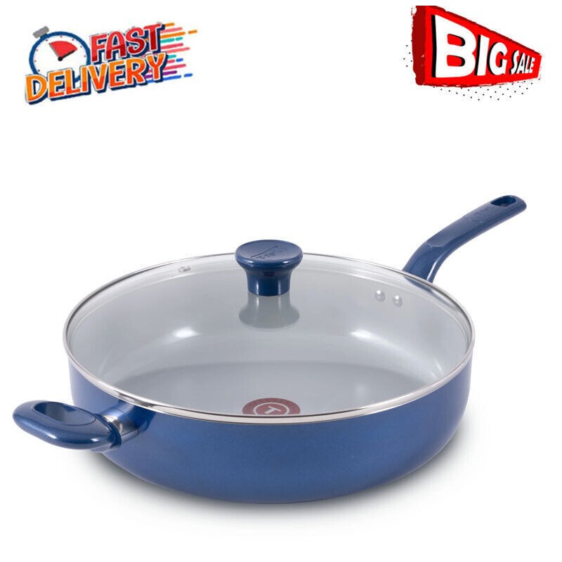 5 Quart Ceramic Non-Stick Jumbo Cooker with Lid – Easy Clean & Durable