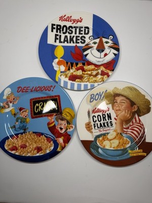 Kellogg s Vintage Collector Plates Set Frosted Flakes Tony Tiger Corn Flakes