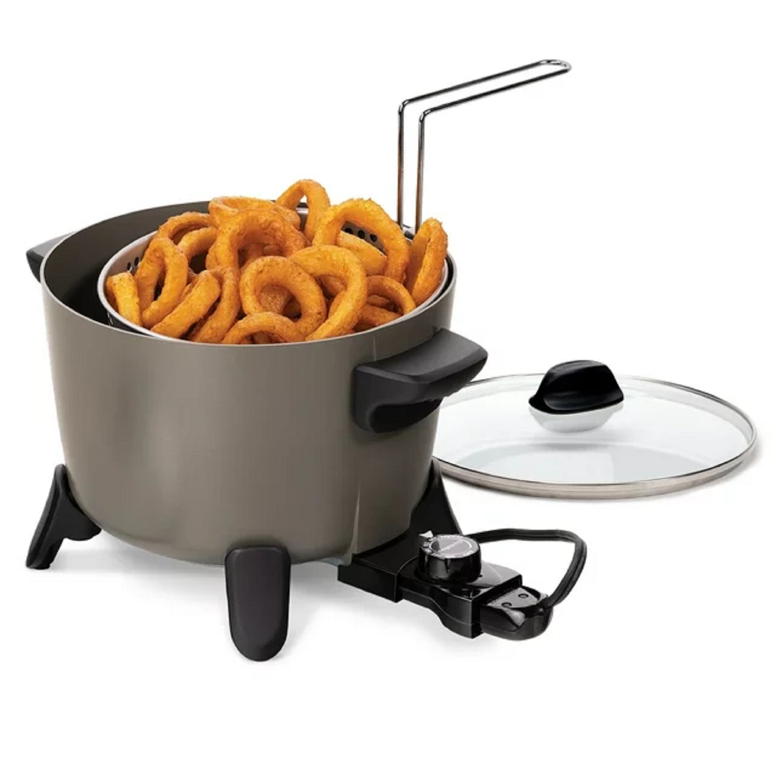 Presto 06026 Big Kettle Ceramic Deep Fryer/Multi-Cooker