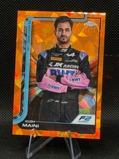 2025 Topps Chrome Sapphire F1 Kush Maini  Orange 07/25 #32