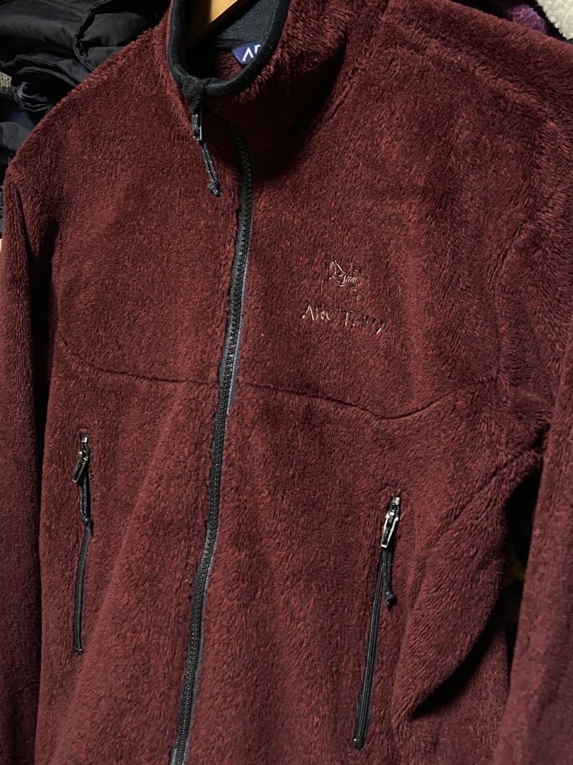 Rara giacca in pile Arc'Teryx bordeaux 00S