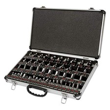 Trend 50 Piece Router Bit Starter Set, 1/4 Inch Shank, Tungsten Carbide Tipped,