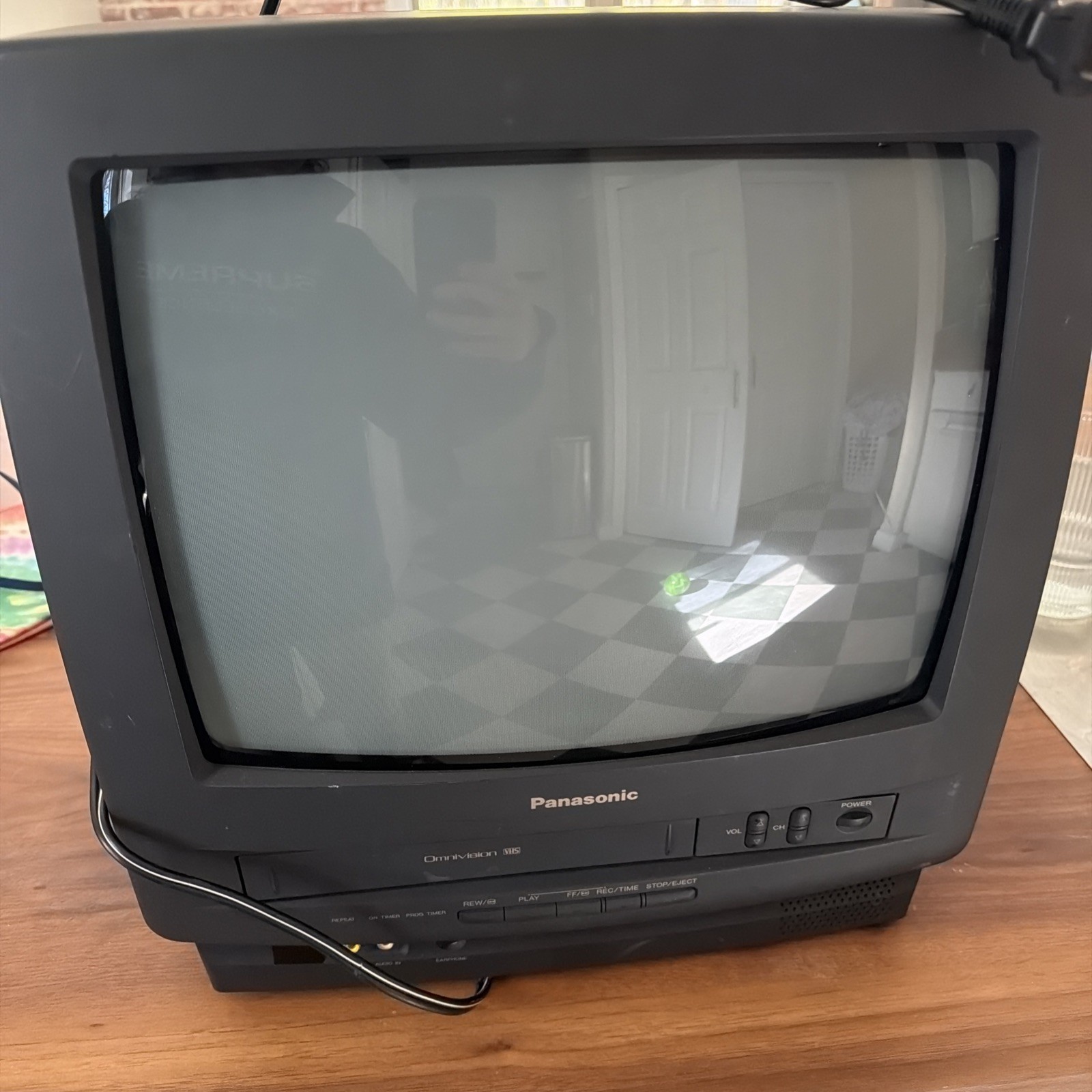 Panasonic TV/VHS Combo PV-M1324 Omnivision Working No Remote
