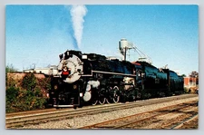 Southern 2716 Steam Locomotive Atlanta to Toccoa GA Photochrome Postcard