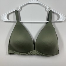Aerie Sunnie Wireless Bra 38DD Green Real Good T Shirt