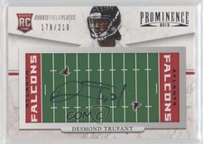 2013 Prominence Rookie Field Plates Signatures 178/210 Desmond Trufant Auto rp9