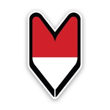 Indonesian Driver Badge Sticker Decal - Wakaba Green Soshinoya Jdm Indonesia Indonesian Driver Badge Sticker Decal - Wakaba Green Soshinoya Jdm Indonesia