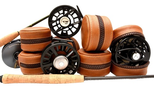 Vtg. Airex Bache Brown Spinster #315 Reel w/ Box, Papers Warranty