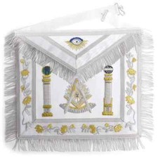 Past Master Blue Lodge Apron California Regulation Pillars Lambskin Masonic