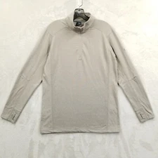 Kuhl Pullover Men S Beige 1/4 Zip Base Layer Performance Sweater 7297 Outdoor
