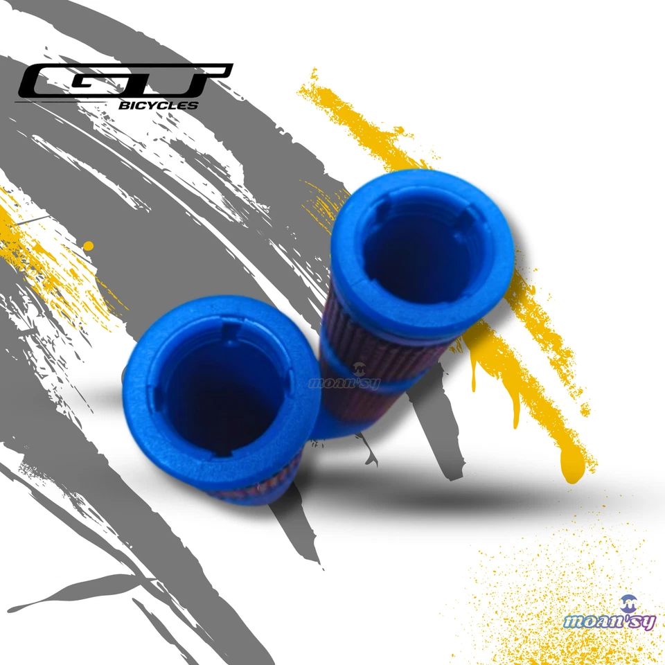 GT Bike BMX bicycle Handlebar Grip Rubber 1 pair grip 130mm Blue - Image 4 of 4