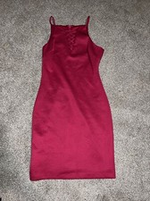 Guess Cocktail Dress Halter Fuschia Pink Women's 4 NWOT