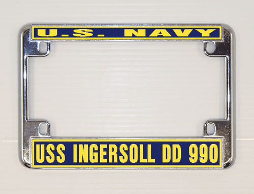 USS INGERSOLL DD 990 Marco de Matrícula Marina USN Militar Coche-Camión-Motocicleta - Imagen 9 de 11