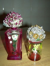 COPPIA VASETTI COLORATI IN VETRO